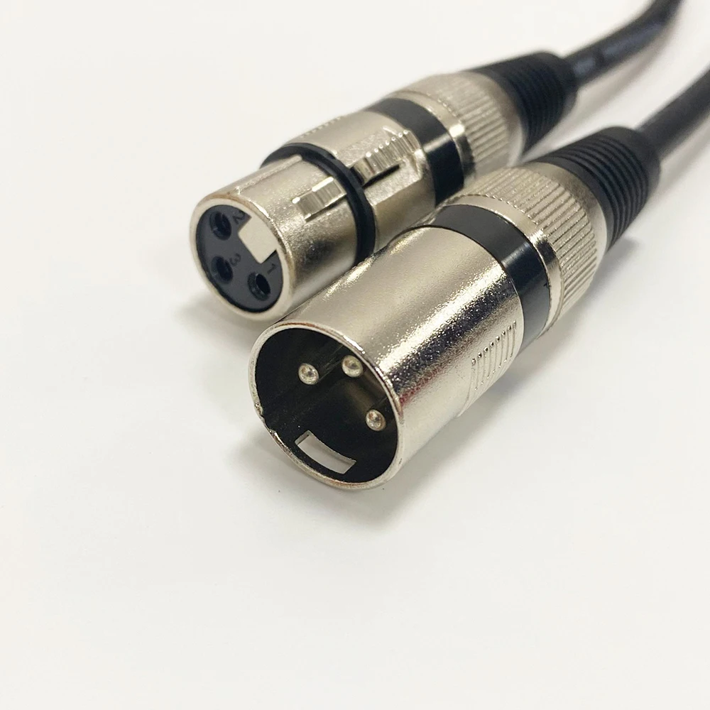 XLR Male to Female Audio Cable Balanced Microphone Cord Anti-Interference XLR Extension Wire for KTV Stage Speaker Amplifier