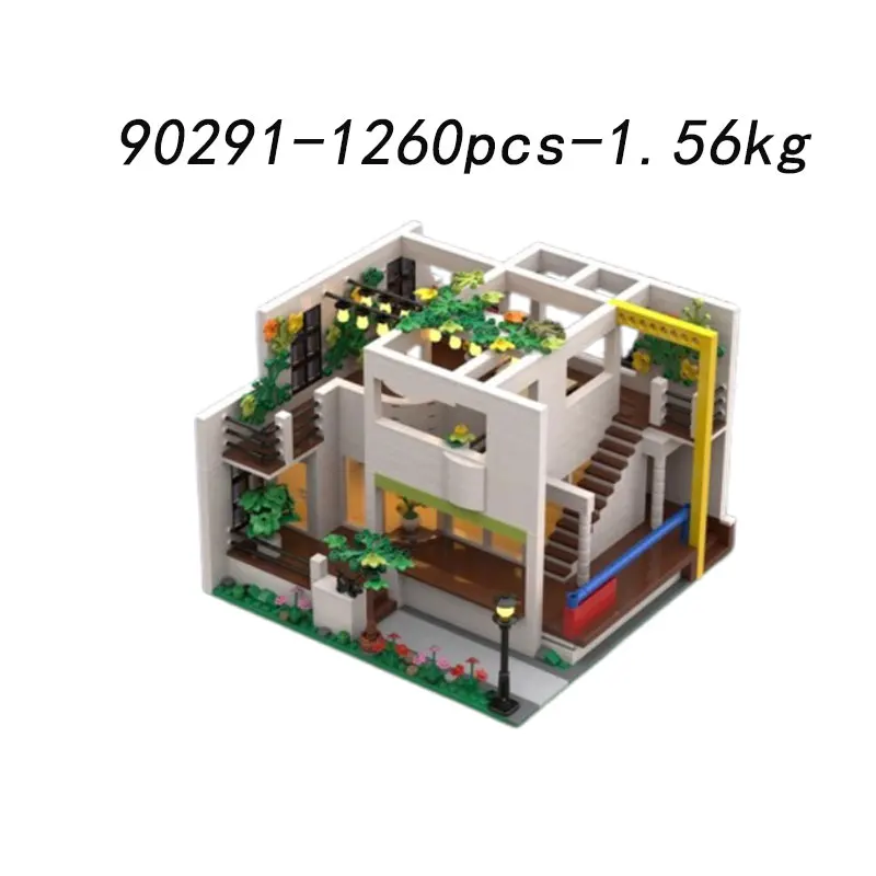スポット MOC-129936 176790 90291 モダンアーキテクチャ DIY 小型粒子組み立てブロック パズルおもちゃ モデルギフトセット オーナメント