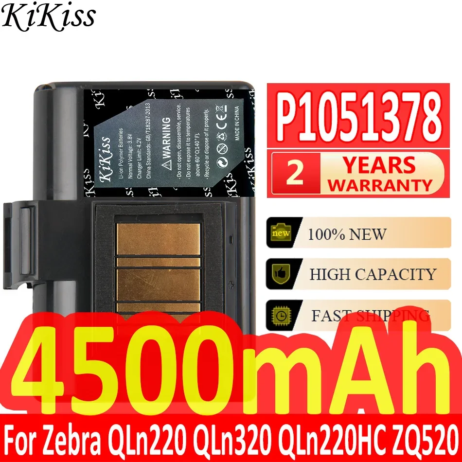 

Мощная батарея 4500 мАч KiKiss P1051378 P1023901 для Zebra QLn220 QLn320 QLn220HC ZQ520