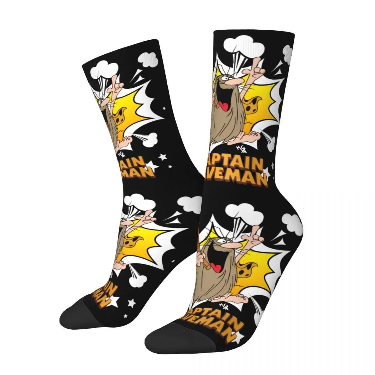 Captain Caveman Unisex Winter Socks Outdoor Happy Socks street style Crazy Sock