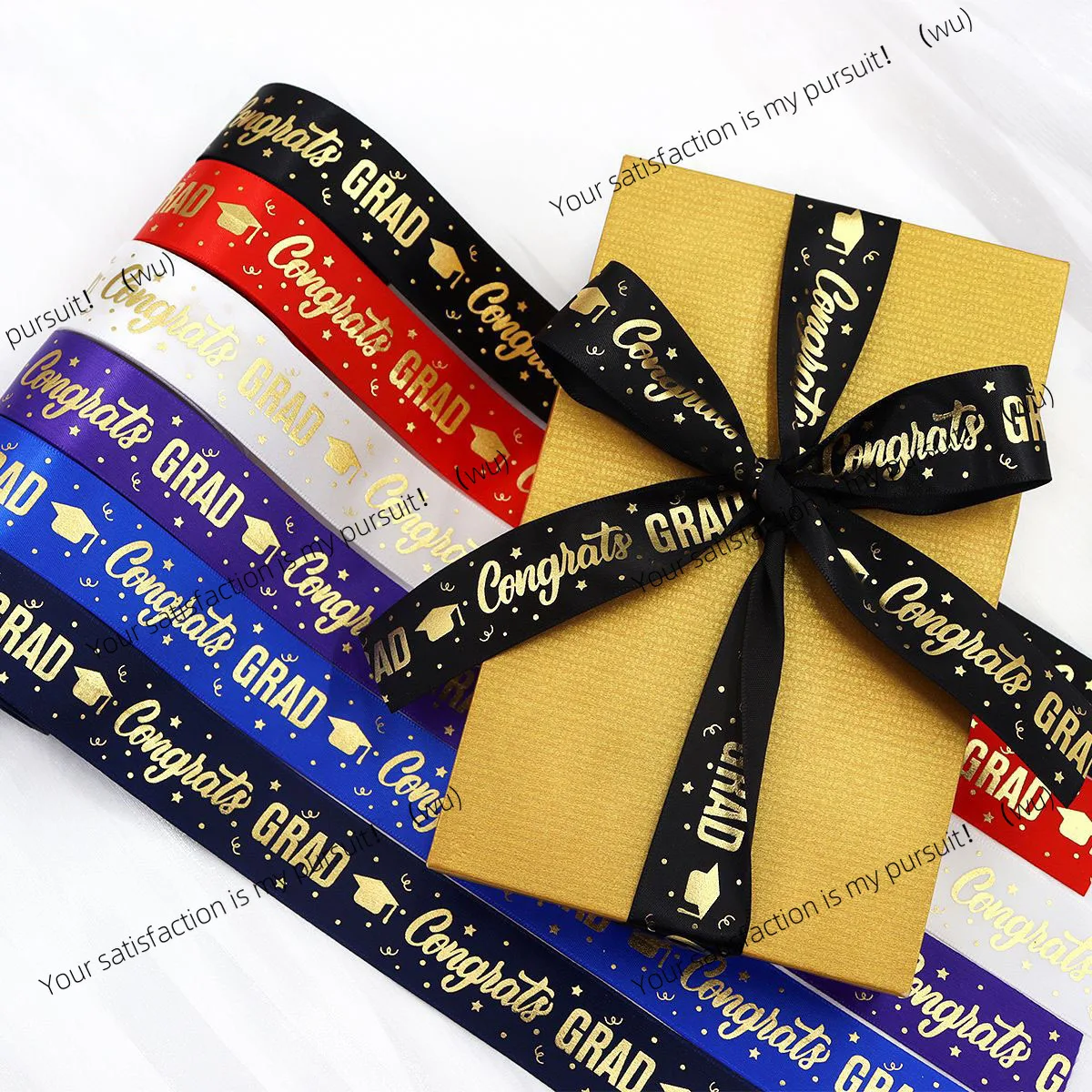 1 Roll，5 Yards 2025 Graduation Gift Packaging Ribbon,Decoration Party DlY Bow Ribbon, Graduation Ceremony  CampusParty Supplies