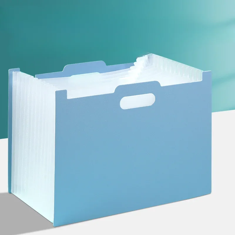 A4 Accordion Folder Clear Index Labels Expanding Document Folder File Organizer Desk Management for Office File Cabinet