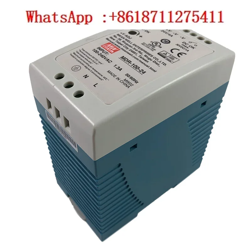 Taiwan MEAN WELL MDR-100-24 Small Volume 100W Ultra Thin Din Rail PLC Switching Power Transformer 24V 4A