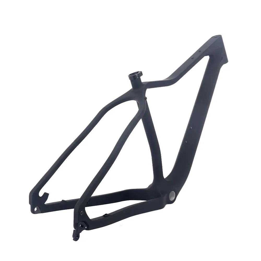 Winowsports Full Carbon Fat Bike Frame 26er Thru Axle Carbon mtb frame 26 Premium Carbon Fiber Snow bicycle hard tail Frame