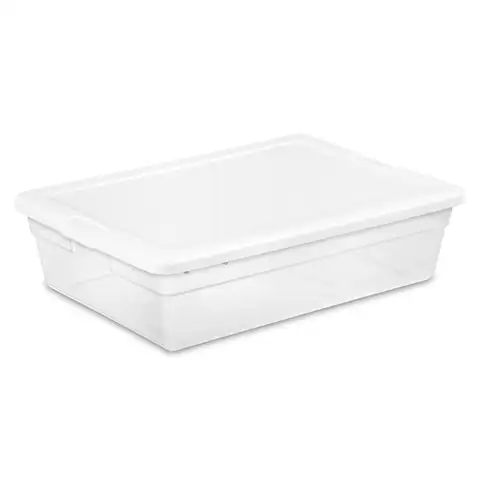 Depolama Kutusu, İstiflenebilir Plastik Konteyner Ev Düzenleyici, 28 Litre (20'li Paket), Özel Üretim