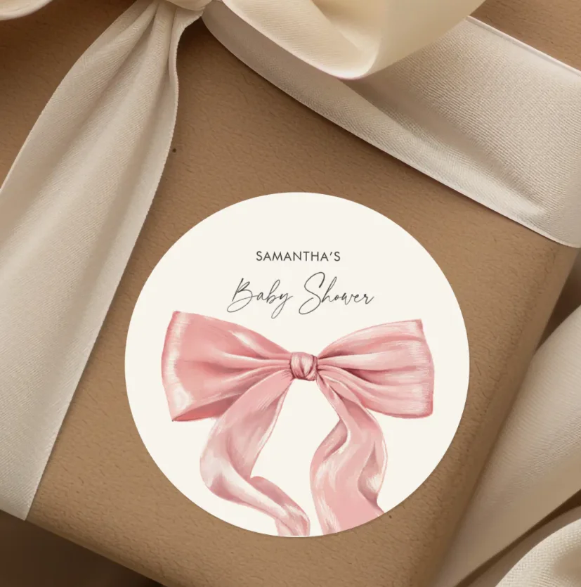 Personalized Baptism Stickers and Custom Logo Wedding Birthday Baptism Stickers Design Your Own Stickers