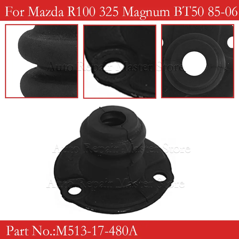 For Mazda R100 325 Magnum BT50 1985-2006 Black Gear Shift Boot Dust Rubber Rubber Gaiter Replacement  M513-17-480A