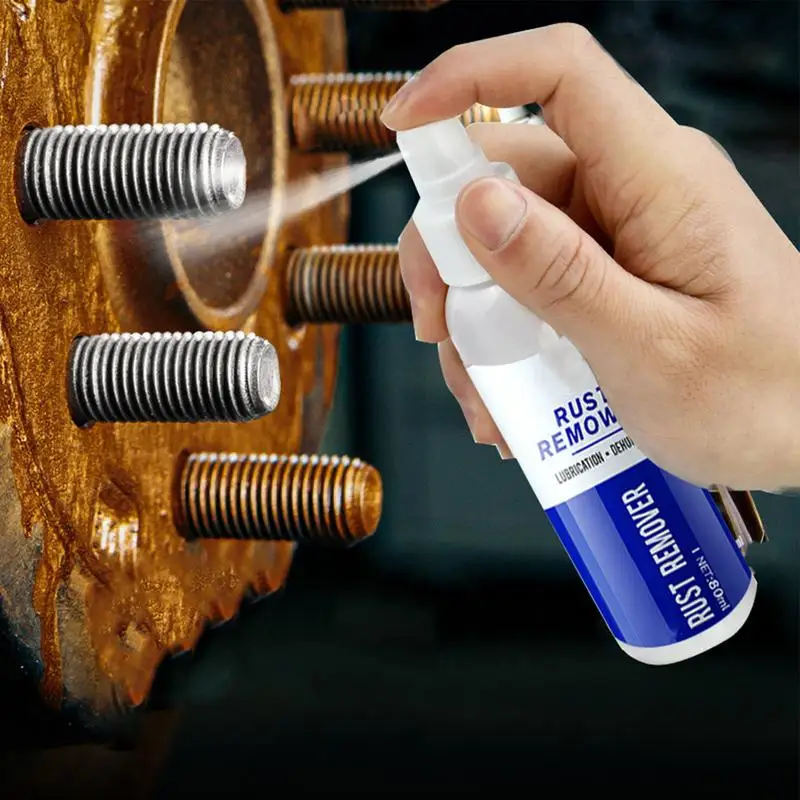 Dissolvant de rouille en fonte, puissant nettoyeur d'acier inoxydable, Spray anti-taches, dissolvant de rouille, nettoyeur de métal Portable pour roues de voiture