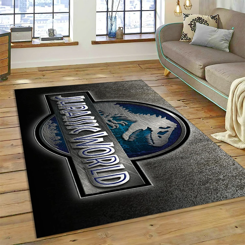 3D Cartoon Jurassic Park Dinosaur Dino Rug Carpet for Living Room Bedroom Decor,floor Mat Non-slip Decoration for Sofa Doormat
