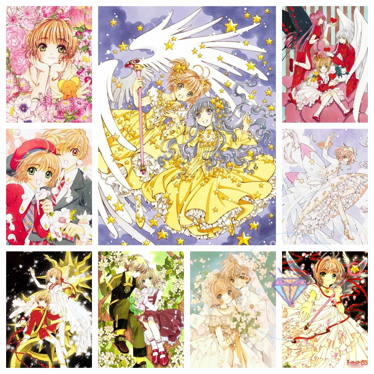 Diamond Painting Kit 5D DIY Cardcaptor Sakura Diamond Embroidery Cross Stitch Handmade Art Gift Crafts Home Decor Gift