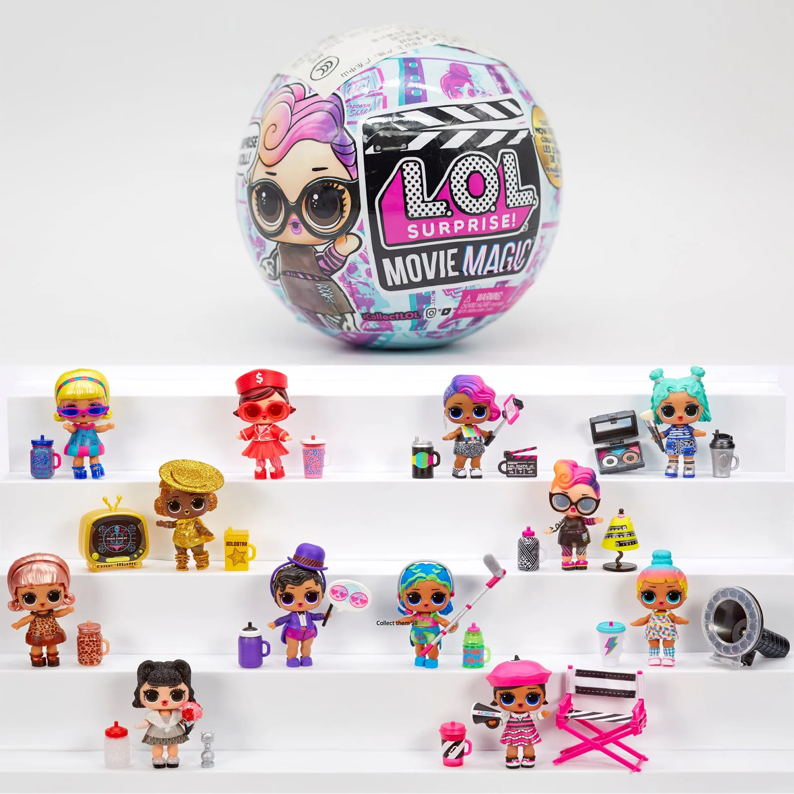 Muñeca Coleccionable MGA LOL Surprise The Movie Magic Series, Regalo de Cumpleaños y Navidad, Caja Sorpresa