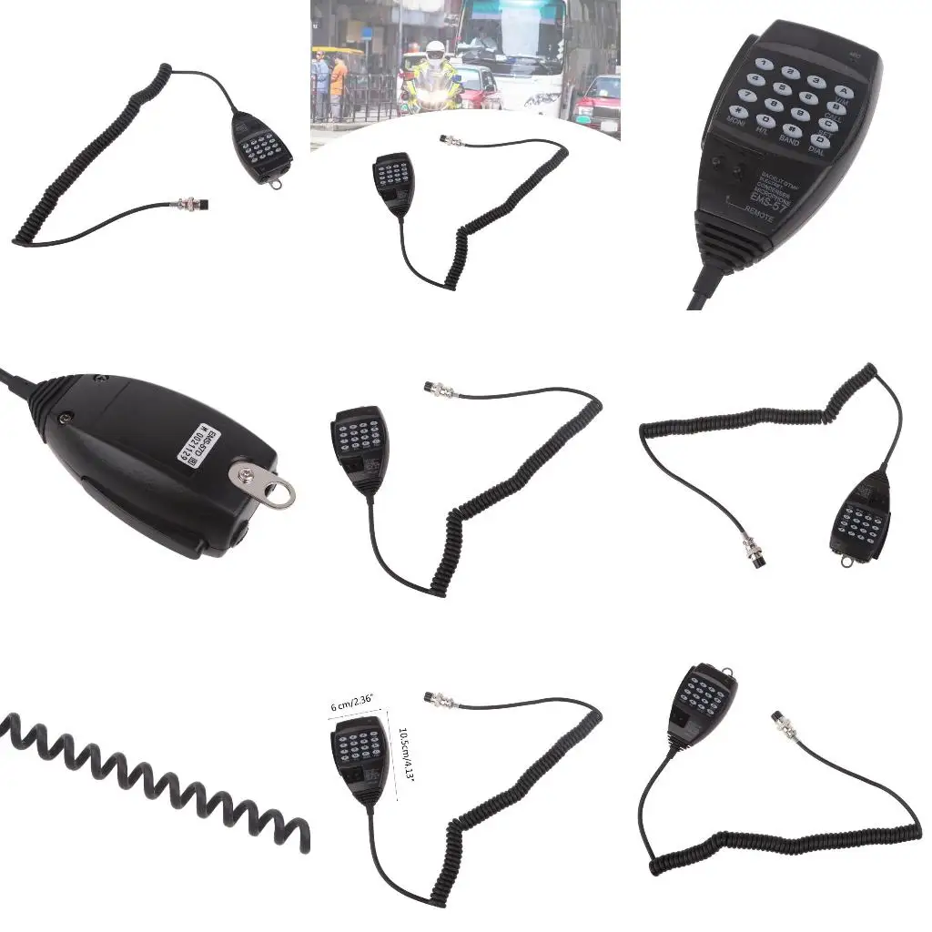

Microphone for Alinco DR03 DR06 DR135 DR235 DR435 DR635 Walkie Talkie Keypad Mic Speaker