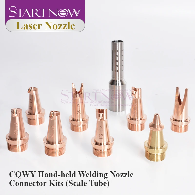 Startnow Hand-held Welding Nozzle Scale Tube For WSX CQWY HW QILIN Fiber Laser Mental Cutting Head Nozzle Connector Kits