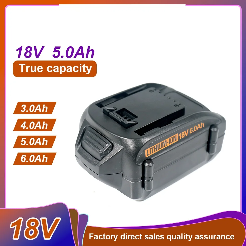 

18650 20 В 18 В 5 Ач 6 Ач литиевая аккумуляторная батарея для Worx WA3551 WA3553 WA3553.1 WA3570 для всех электроинструментов WORX и садовых инструментов