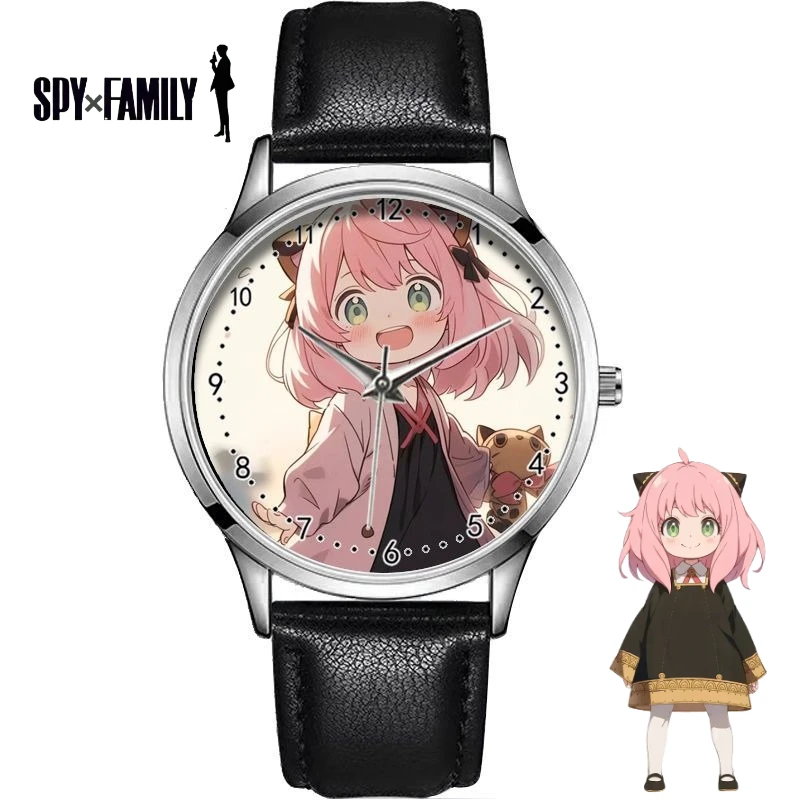 

Часы SPY FAMILY Anya Forger: милые студенческие часы в стиле аниме, креативные, кавайные, двухмерные, унисекс, аналоговые наручные часы, подарок, оптом