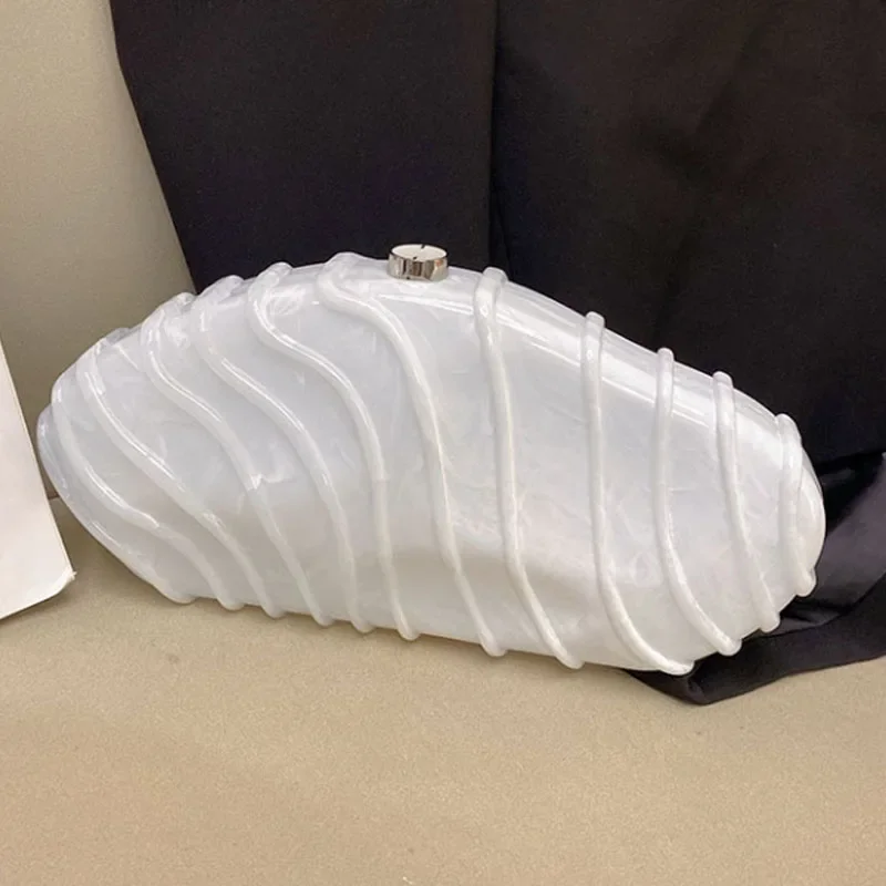 موضة الاكريليك حقيبة صغيرة فاخرة عبر الجسم حقيبة ساعي محفظة حقيبة المرأة فتاة حفل زفاف مساء #2