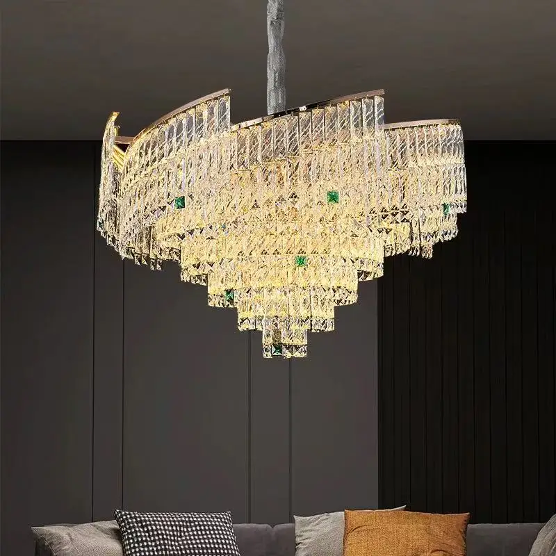 

Grand Rotating Crystal Masterpiece Chandelier. An opulent dimmable ceiling lamp. Its mesmerizing motion and dazzling lustre