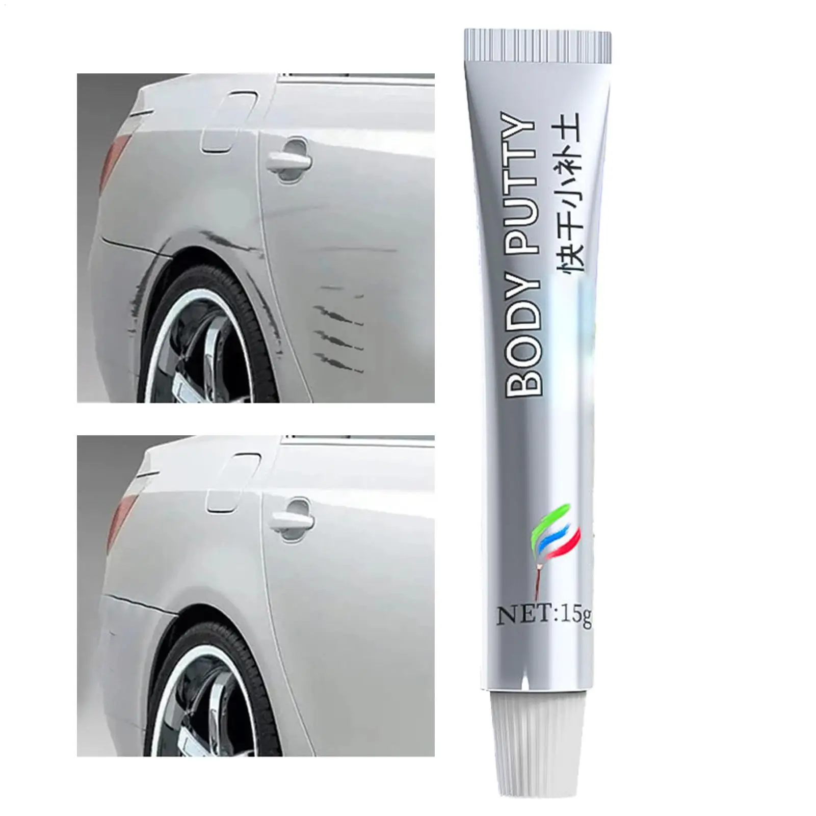 Car Body Filler Assistant Smooth Vehicle Non-Stick Good Adhesion Fast Mold No Curling 15g for SUV Trucks Minivan Caravan Racing