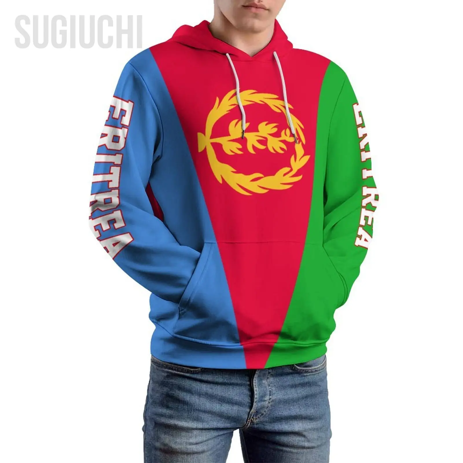 

Unisex 3D Hoodie Eritrea Flag Men Women Polyester Harajuku Sweatshirt Pullover Hoodies Casual Cool