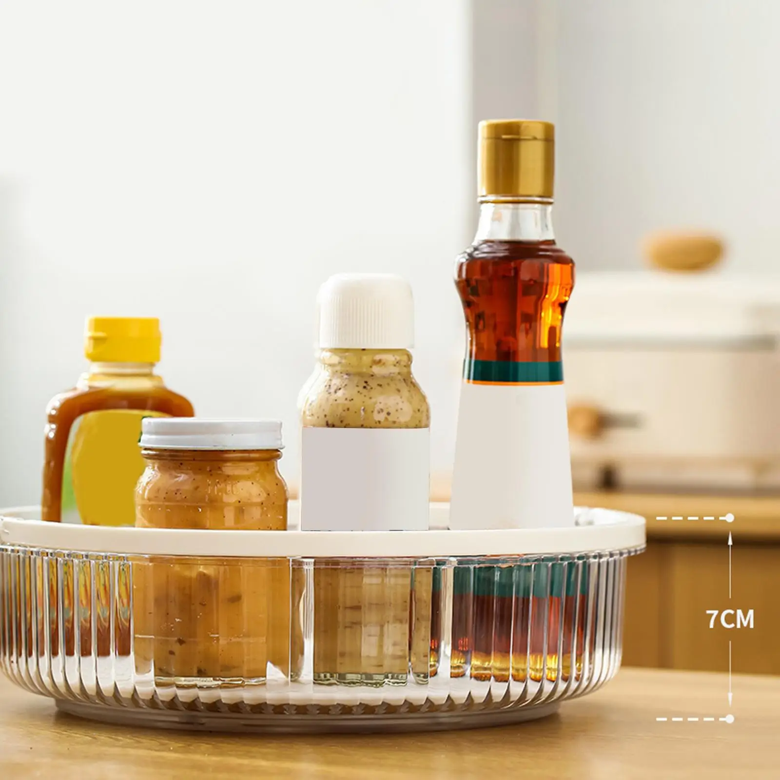 Rotating Seasoning Bottle Storage Large Capacity Portable Multifunctional Stable