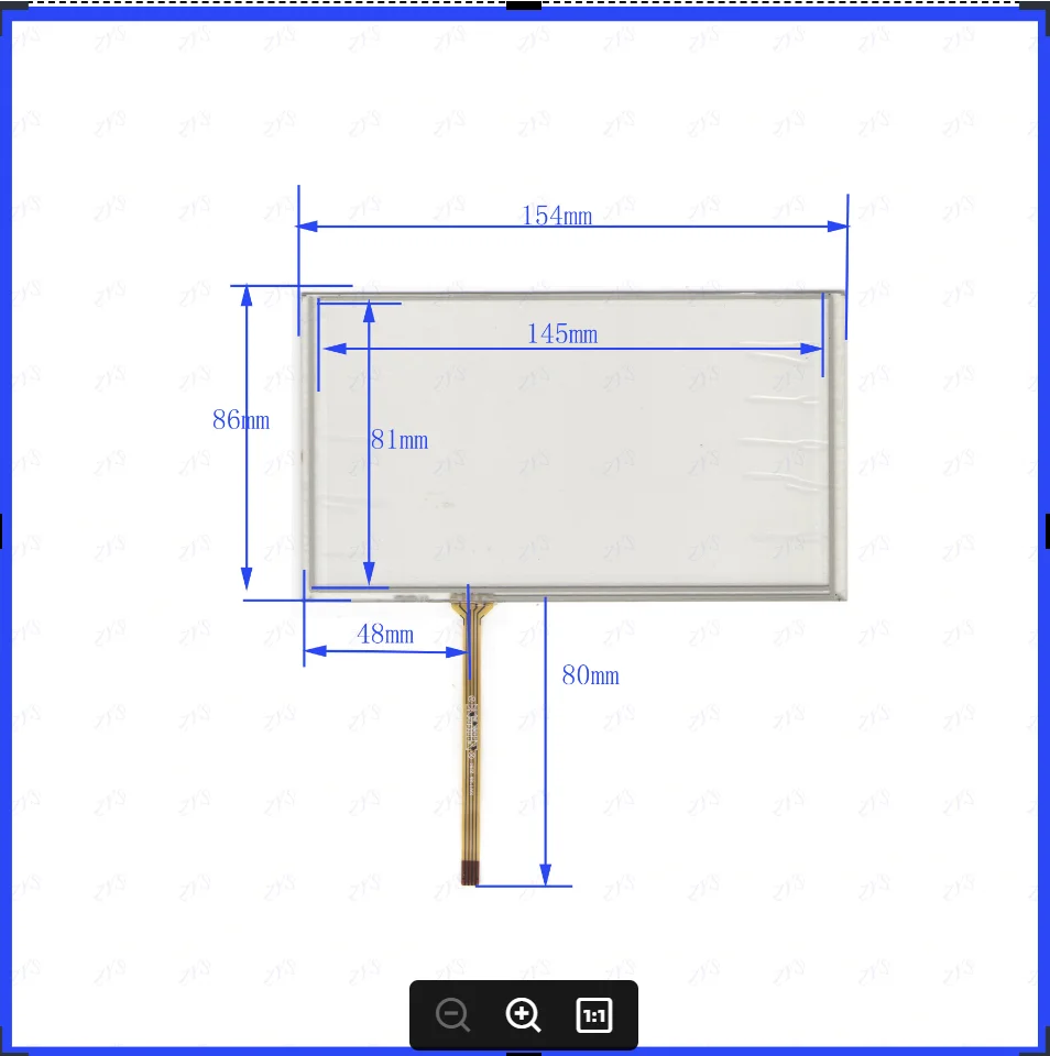 

ZhiYuSun New XWT1850 6.2 inch TOUCH Screen panels 154mm*86mm for GPS or commercial use post XWT1850 154*86