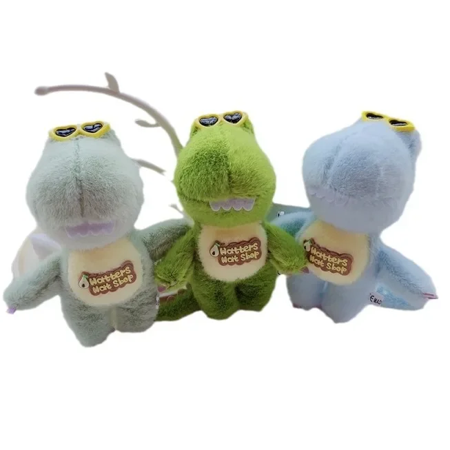 2024 Nieuwe Stijl 17Cm Cartoon Kleine Dinosaurus Zacht Gevulde Pluche Speelgoed Hobby Prachtige Kawaii Schooltas Decoratie Sleutelhanger Cadeau