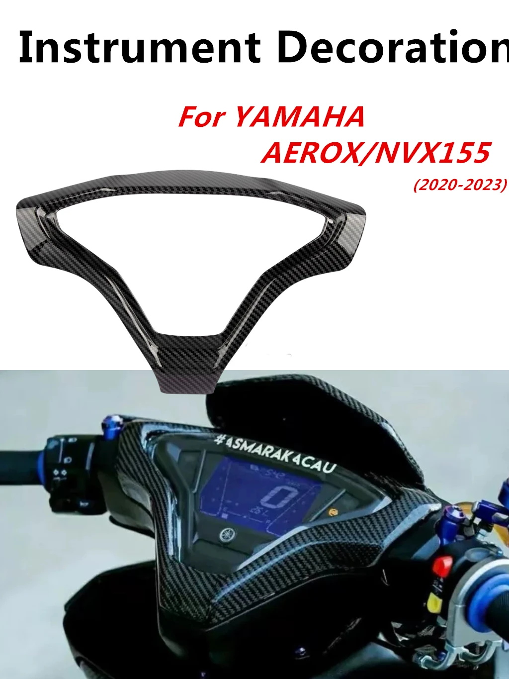 Dla YAMAHA Aerox155 NVX 155 NVX155 dekoracja instrumentów motocykl remont pokrywa miernika rama stołu druk transferowy wody 20-23