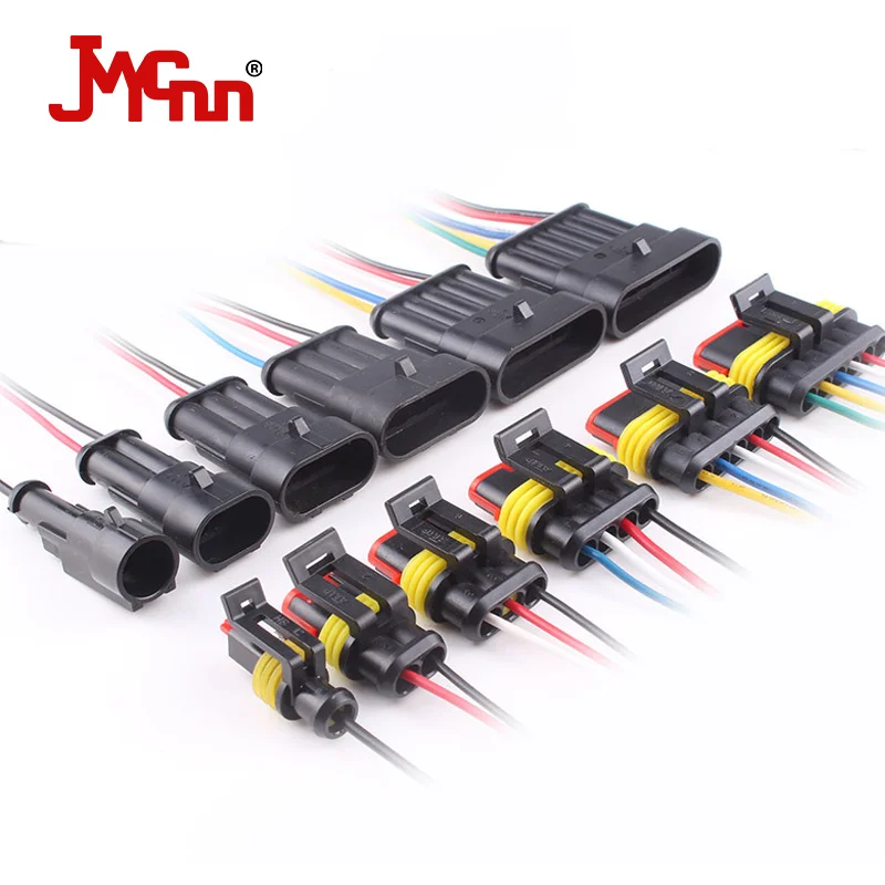 1/2/3/4/5/6 Pin Way pins for Car Waterproof Electrical Auto Connector Male Female Connector Plug Wire harness for Car Motorcycle