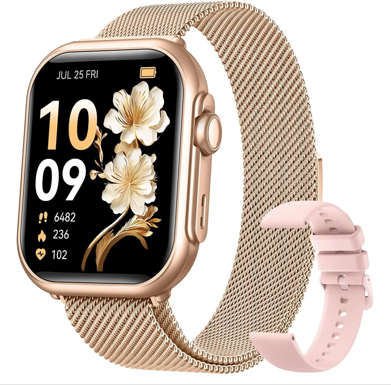 

Smart Watch for Android/iPhone, 5ATM Fitness Tracker with 110+ Modes, Bluetooth Calls, Health Monitor for Women
