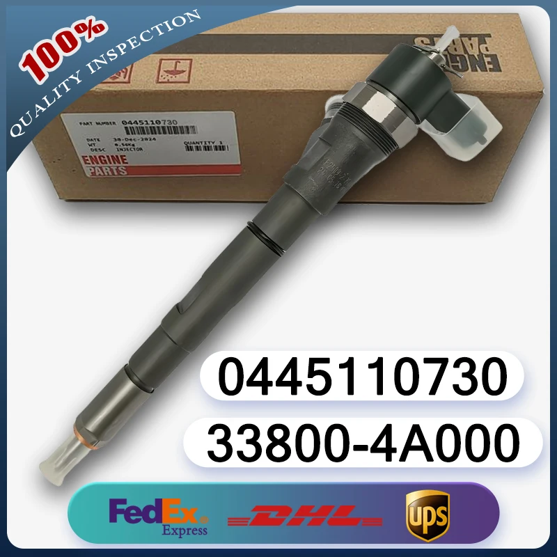 

0445110730 33800-4A000 33800-4A150 33800-4A160 Common Rail Injector For Hyundai H-1 Starex Kia Sorento 2.5 CRDi D4CB Engine