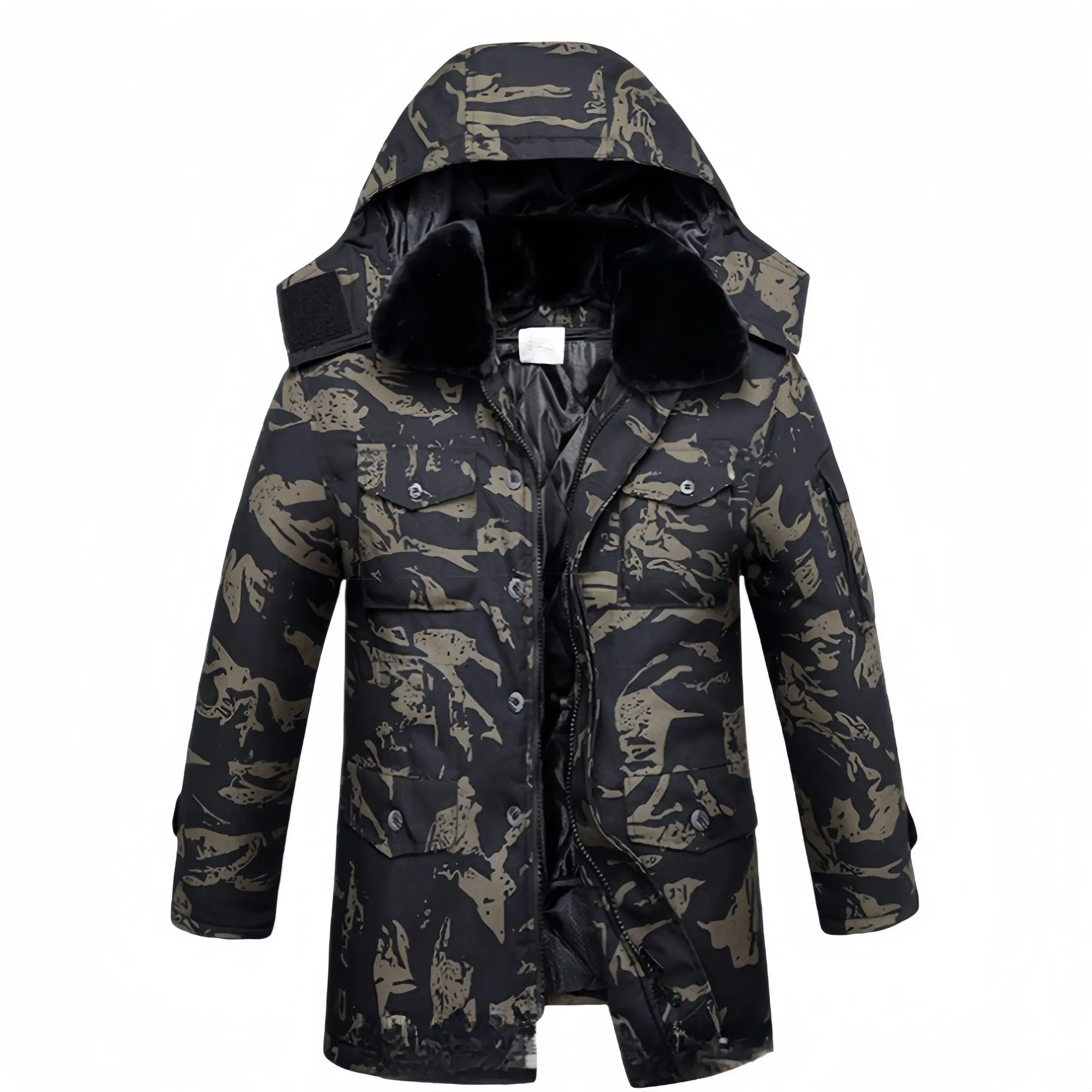 New Tactical Jackets For Men Winter Warm Waterproof Windbreaker Hiking Down Parkas Coat Outdoor camouflage hunting Men's Jackets