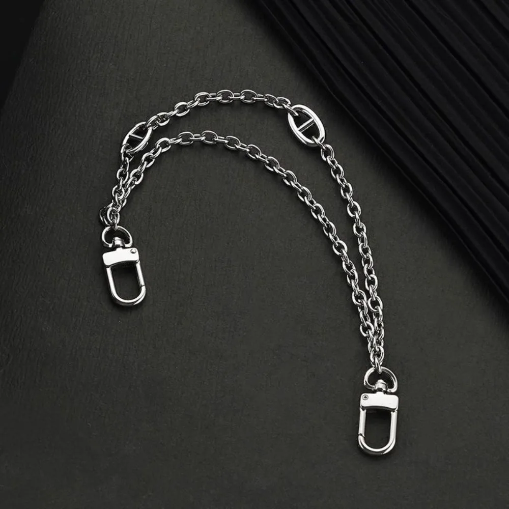 Y2K Taschenketten-Anhänger, Handtaschen-Accessoires, Mehrschichtiger Silber-Metallanhänger, Schlüsselanhänger, DIY Hip-Hop-Ästhetik als Geschenk für Mädchen – Detail 4