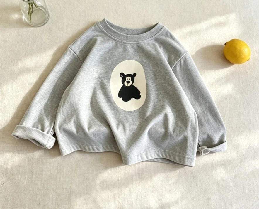 Kids Long Sleeve T Shirt  Children Crew Neck Tops Infant Cotton Loose Casual Tees For Toddler Boys Girls Home Wear T-Shirts Wear