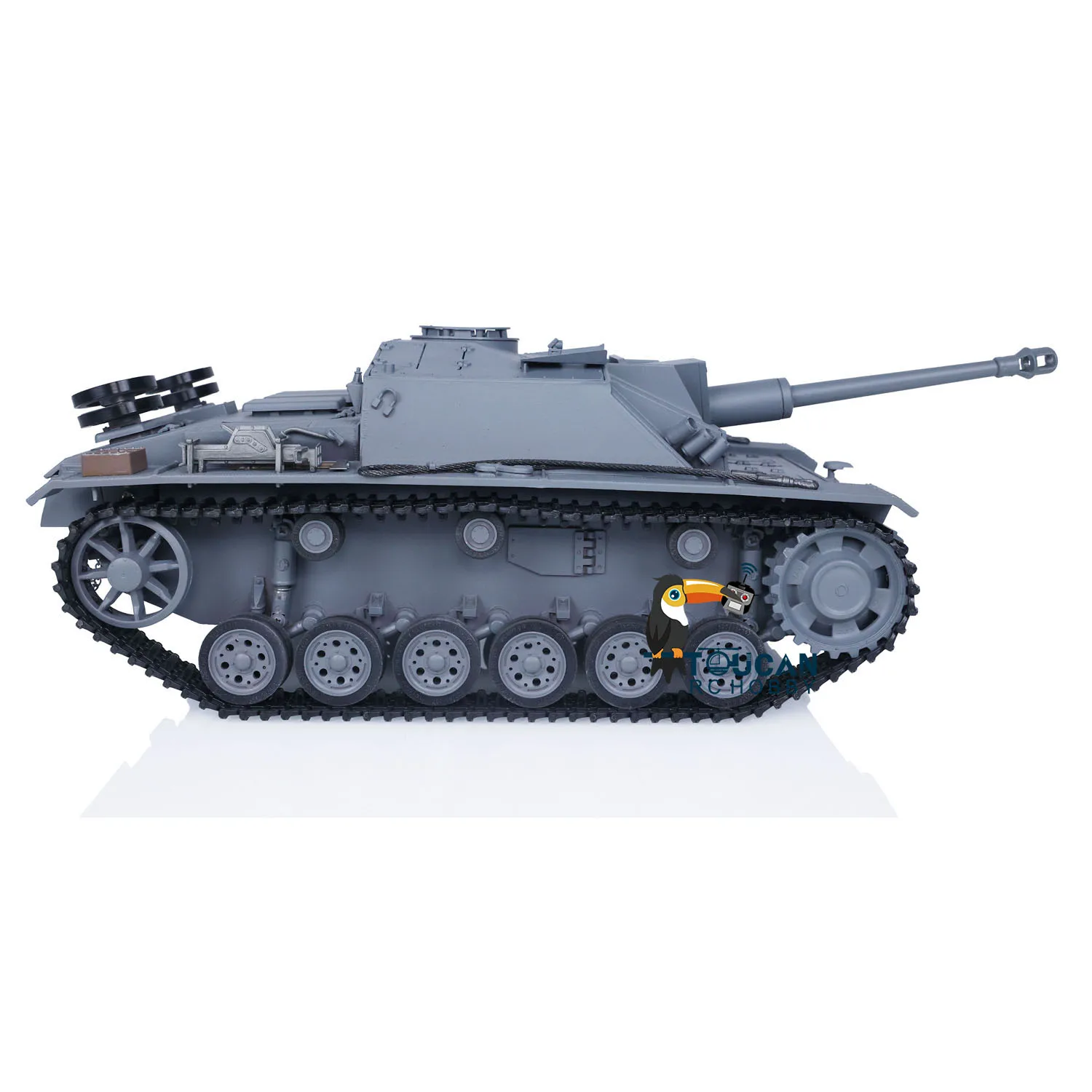 Stock américain 1/16 Mato RTR métal Stug III RC réservoir infrarouge baril recul couleur grise 1226 prêt à l'emploi radiocommande Panzer modèle jouet