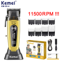 Kemei Professional Electric Hair Clipper 10W Big Power Trimmers Rechargeable Men's Hair Cutting Machine Barber Clippers KM-90-4