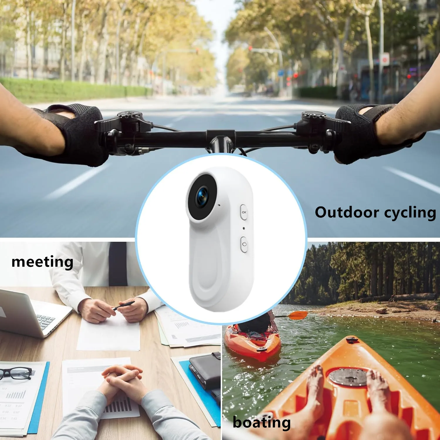 1080P HD Mini WiFi Pet Collar Camera Portable Sports Vlogging Bodycam Magnetic Video Recorder Cats Dogs Microphone POV Camera