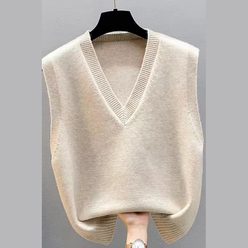 الأساسية 70% ميرينو الصوف المرأة سترة الخريف الشتاء سترة الصلبة الخامس الرقبة بلوفر مغزول أكمام الملابس بلايز الكشمير الفانيلة