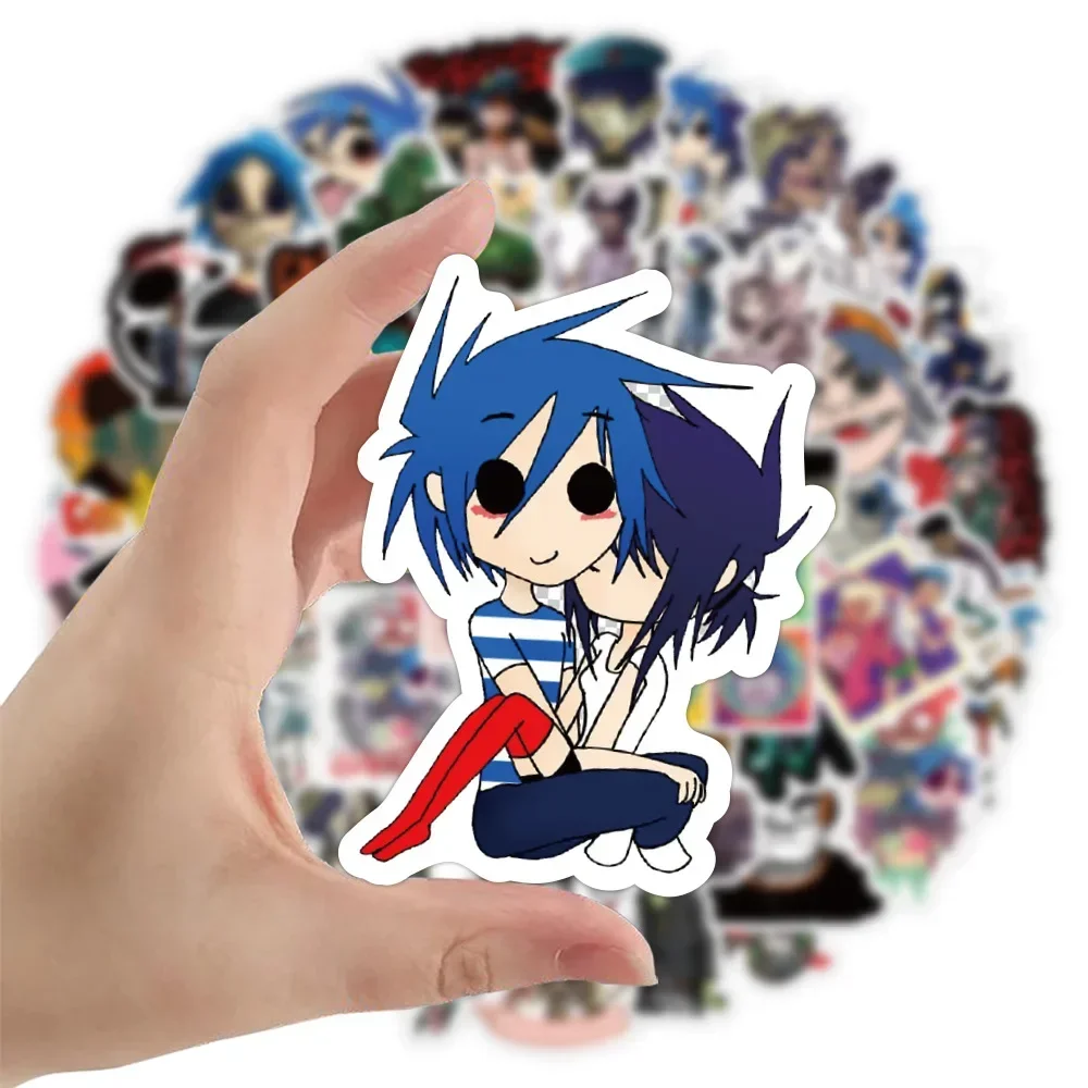 52PCS Gorillaz Band Stickers Music Graffiti Decal Decoration Suitcase Scrapbooking Phone Laptop Stationery Kid Toy Sticker Gifts