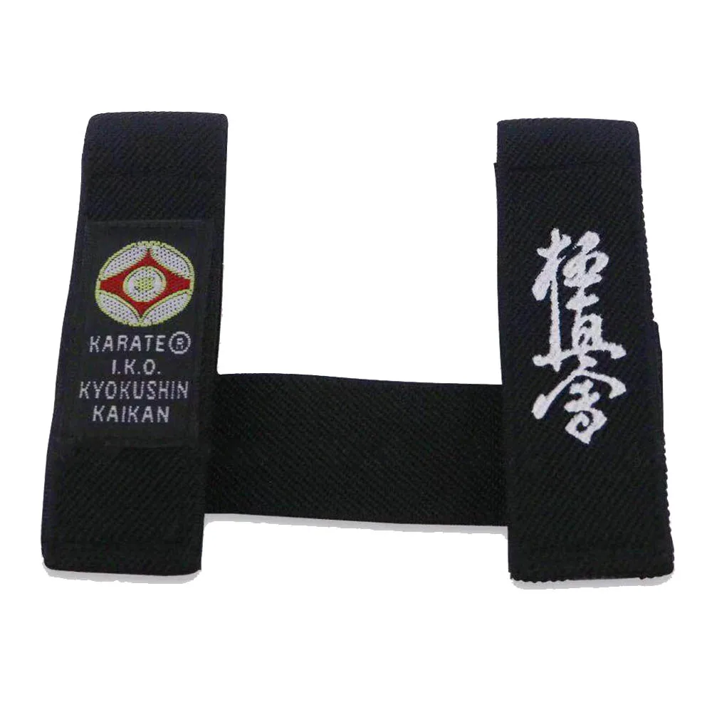 SINOBUDO Karate Kyokushin Kai cintura fermo fisso fissatore cintura nero IKO Kyokushin fissatore cintura Karate