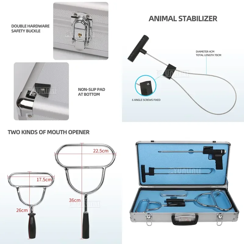 for Animal Live Sampler Pig Cow Sheep Tonsil Swab Set Veterinary Livestock Sampling Tool for Cattle Swine Ovine Diagnostic