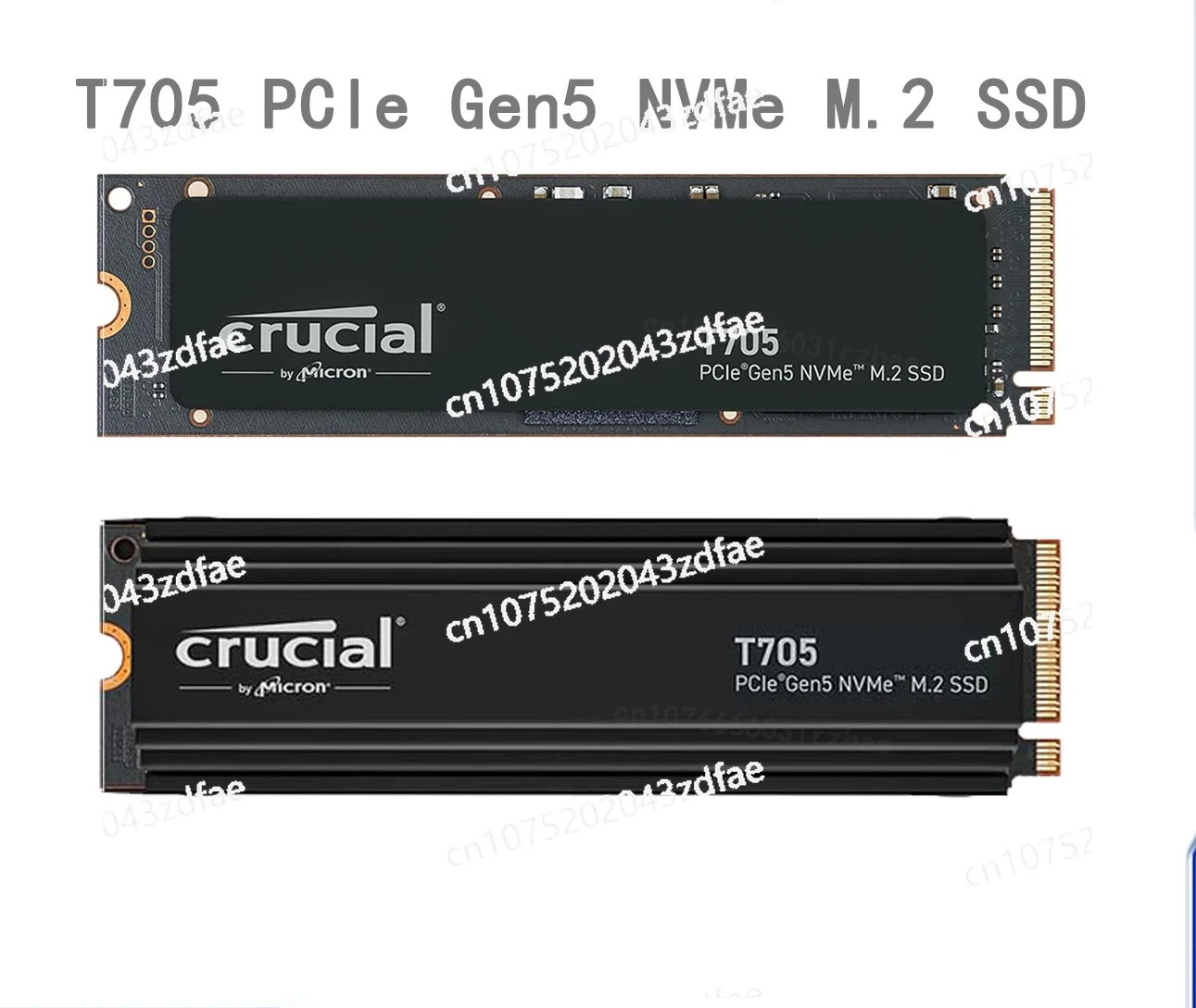 Crucial T705 PCIE5.0 Solid State Drive M.2 Interface 1T/2T/4T notebook desktop SSD with Heatsink