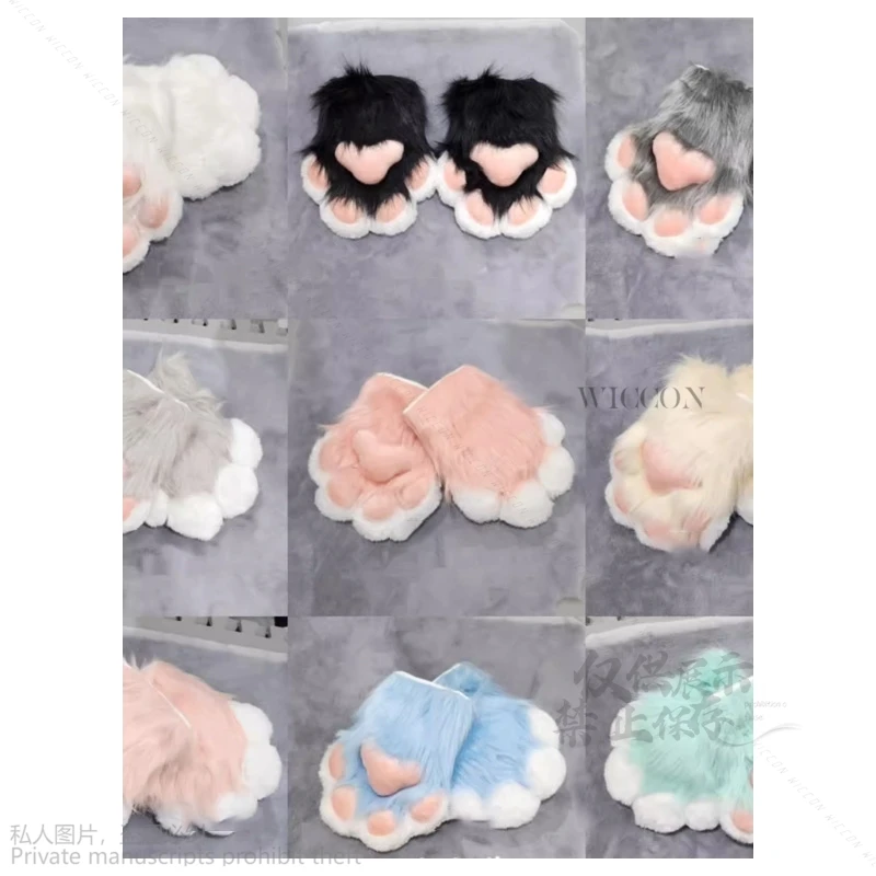 

Animal Costume Fursuit Furry Sheep Gloves Paw Cos Lolita Animal Paw Wearable Furry Fursuit Halloween Kig Fursuit Kawaii Cosplay