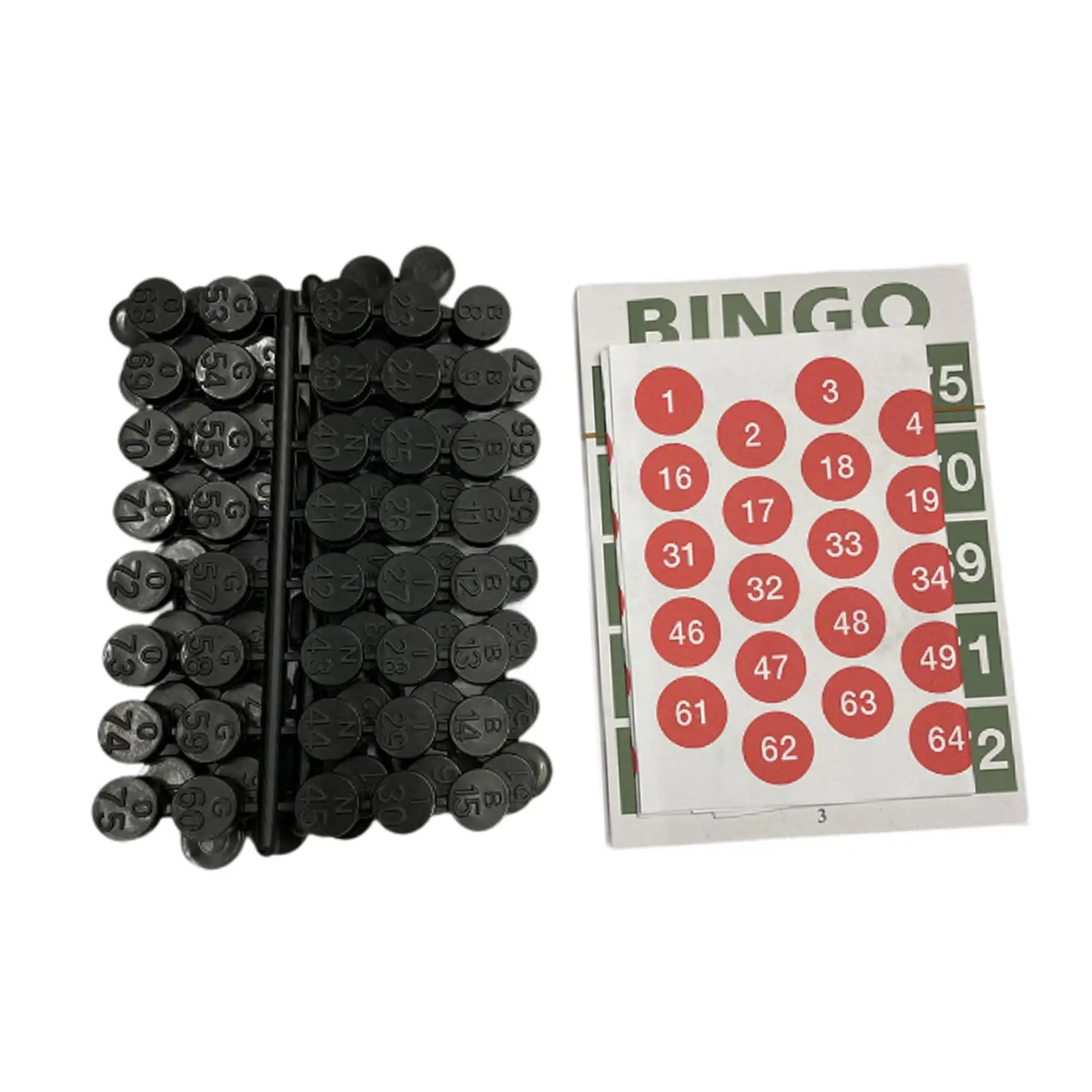 Bingo Board Game with Bingo Number Cards and Chess Classic Bingo Cards for Party Adults Friends Parties Group Games