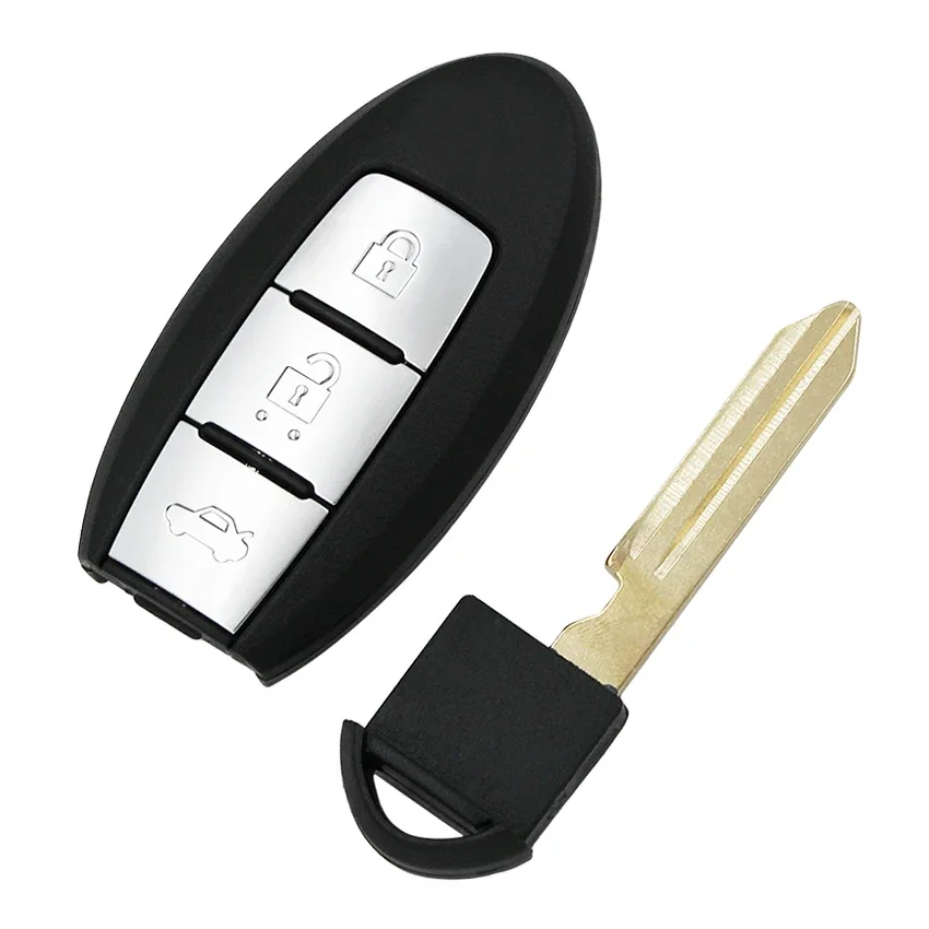 New 3 Button Smart Remote Key Fob 433MHZ with 4A Chip for Infiniti Q50 Q50L Q50S with Insert Key Blade