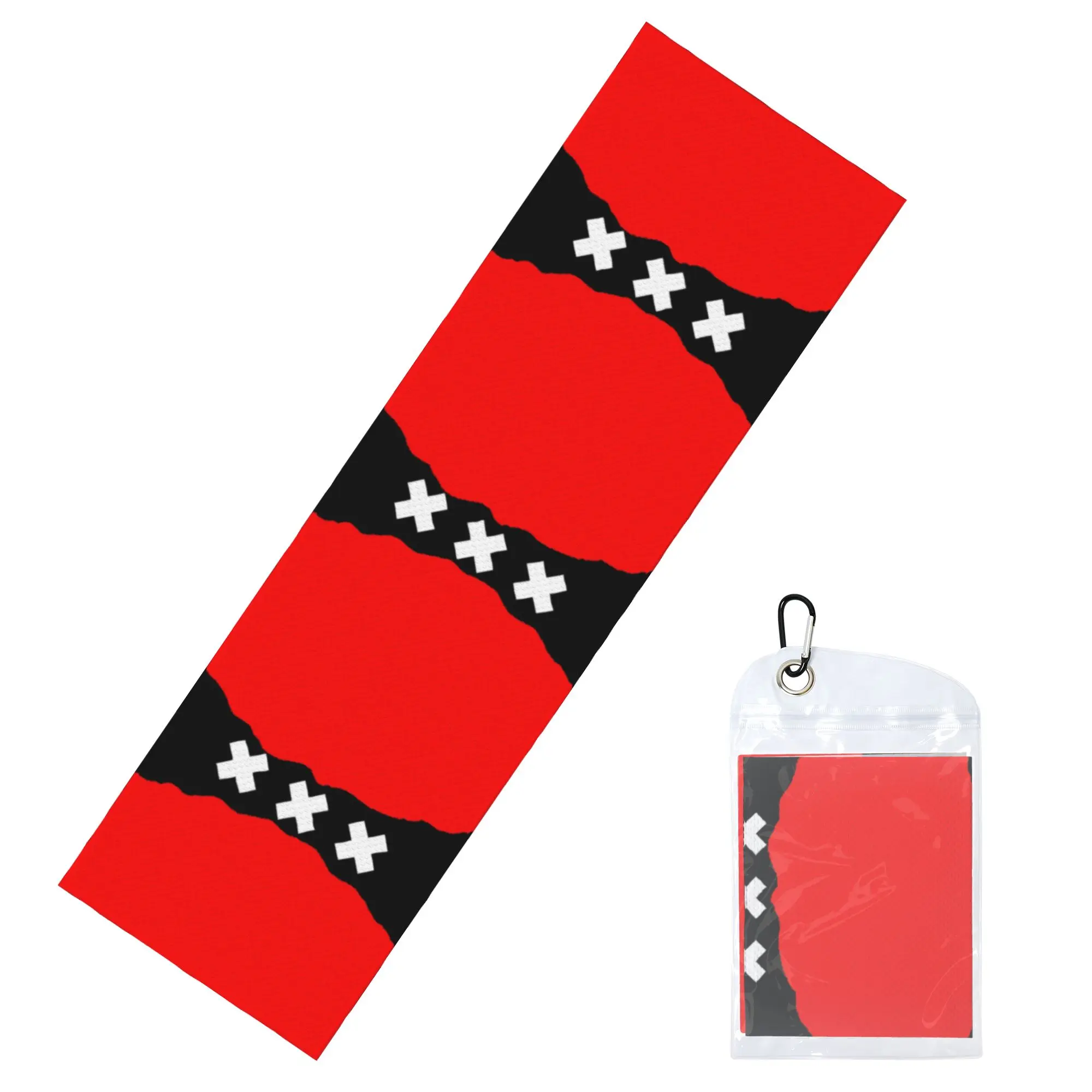 Flag of Amsterdam Netherlands Cold Exercise Towel   Super Soft Breathable Instant Cooling Towel  Beach Towels