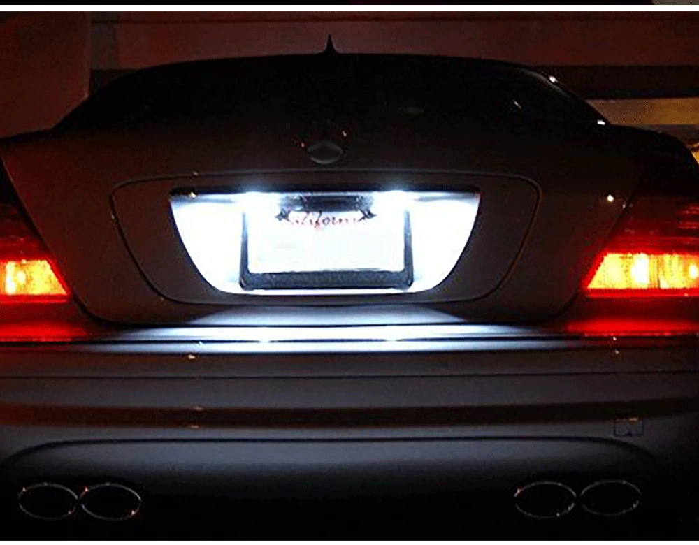 2 Stück Auto-LED-Kennzeichenbeleuchtung Weiß für Renault Trafic 3 (X84) 2014 2015 2016 2017 2018 2019 2020 Canbus Fehlerfrei – Detail 12