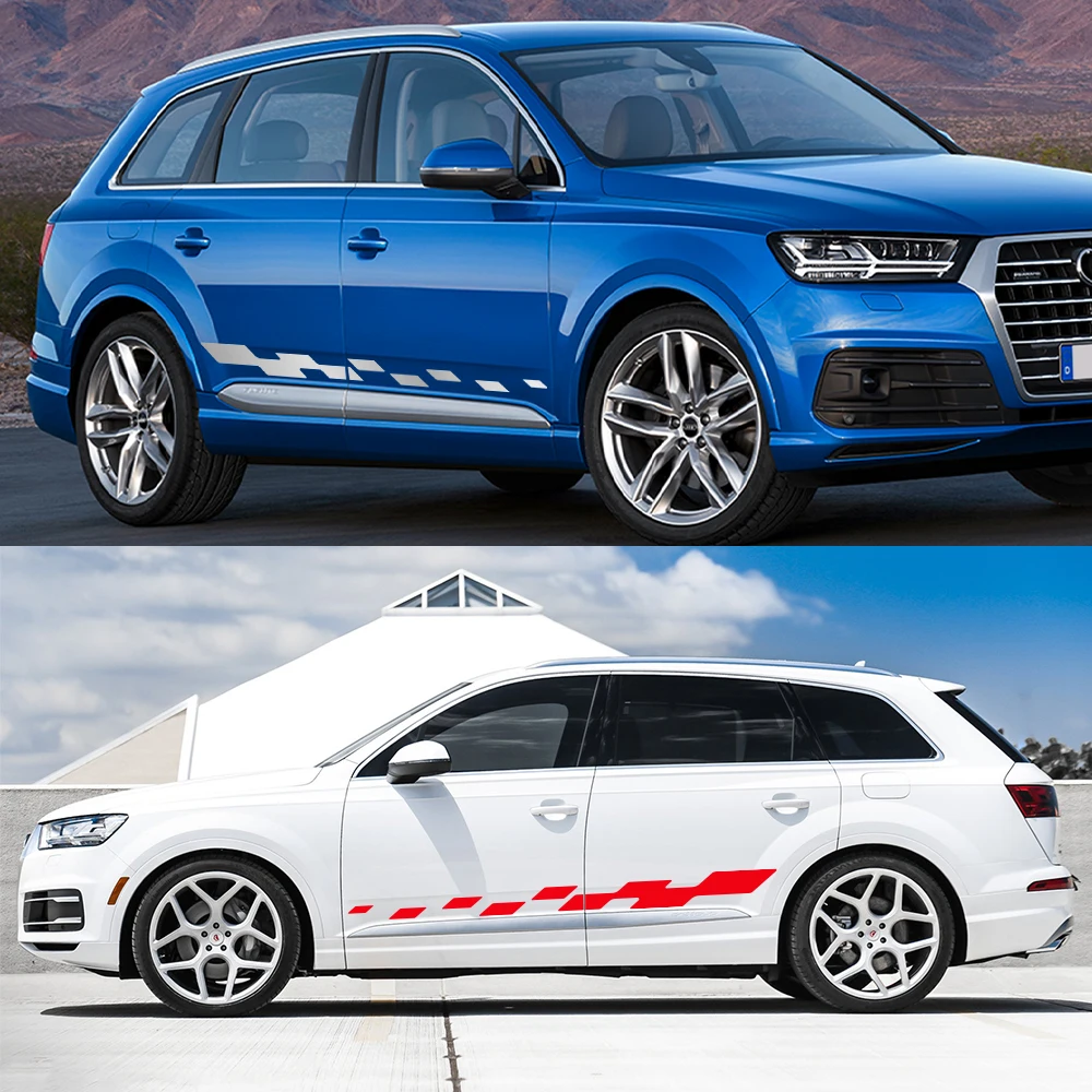 

Для Audi Q7 4M 4L 2020 2007 2018 2016 2021, графическая наклейка на боковую дверь автомобиля, внешние виниловые наклейки, накладки, автоаксессуары
