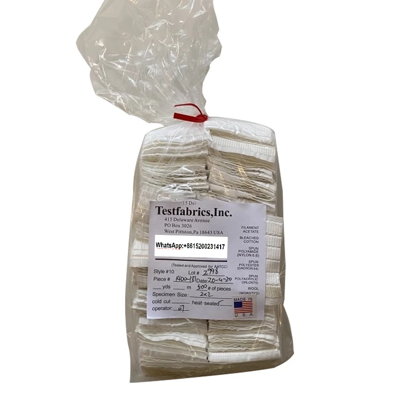 AATCC Multifaser Nr. 10 10 # Reibungstuch mit Farbe Echtheit