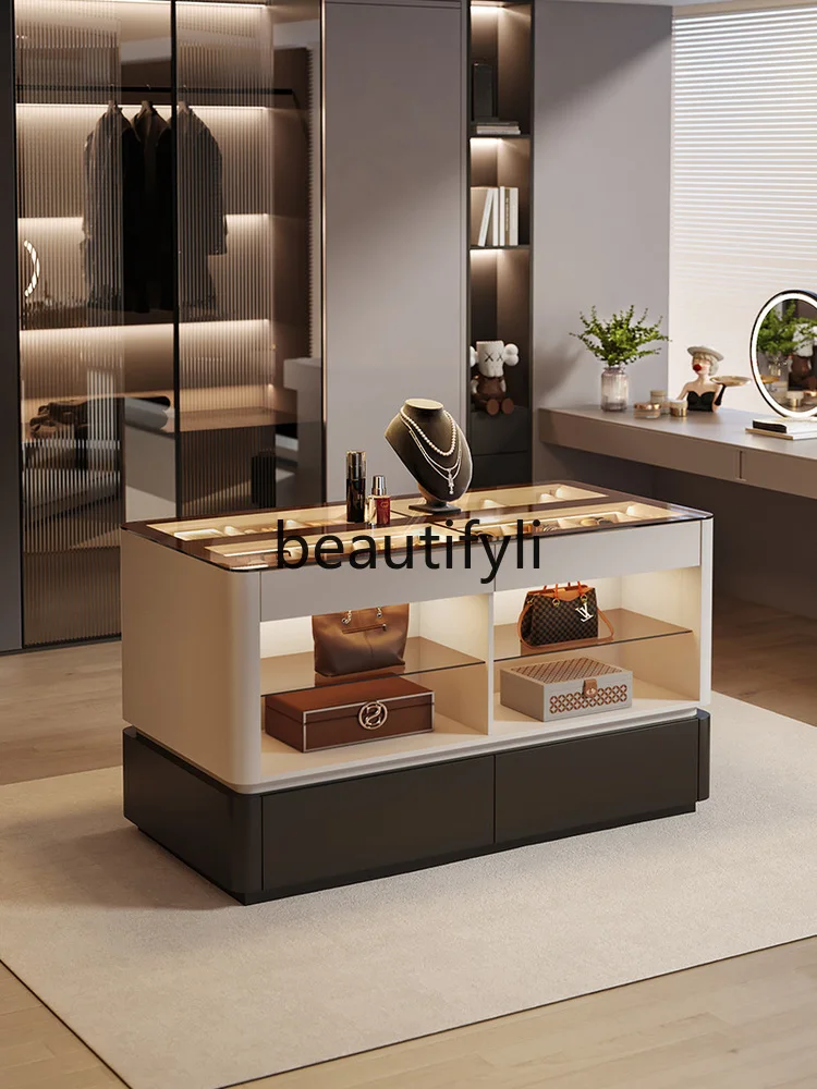 

Cloakroom Chest of Drawers Master Bedroom Bag and Jewelry Storage Modern Minimalist Display Cabinet