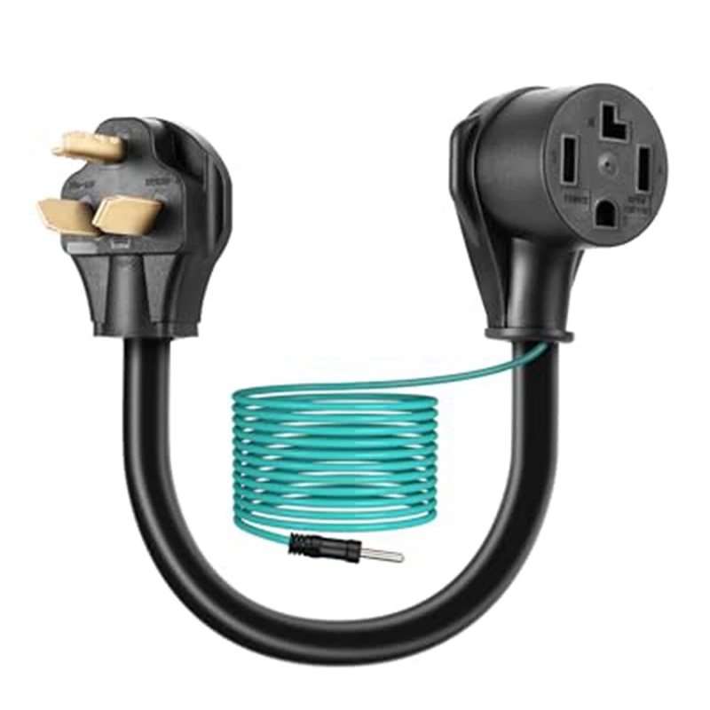 Adaptateur de prise de sèche-linge, prise 10-30P vers prise d'occupation 30R, sèche-linge 4P vers vieille maison 3P, fil de connecteur 10AWG, prise US Duraby-A